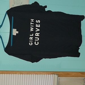 Girl w/Curves tee Nwt FLASH $